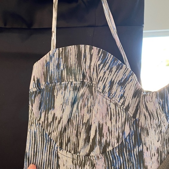 NWT Addison the Label Olive Green Silk Cocktail Dress with built in bustier - S - Picture 3 of 12